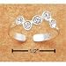 Cz's & Crystals Sr-1651 : Sterling Silver Five Jaggered Patterned Aurora Borealis Cry...