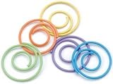 PAINTED METAL SPIRAL CLIPS 25/PKG-TROPICAL ASSORTMENT