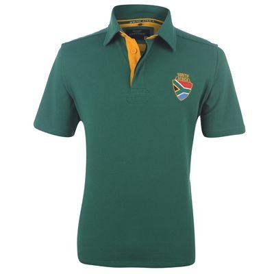 WC Short Sleeve Rugby Shirt Mens South Africa Medium WC Short Sleeve Rugby Shirt Mens South Africa Medium