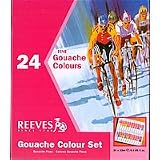 Reeves Gouache Artist Paints 12ml ~ 24 Tubes Set