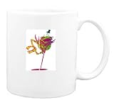Mug with frog, dancing, top, amphibian, hat, performance
