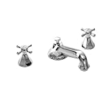 IMAGE OF Jado 818/037/150 818 Series Tub Set with Hand Shower and Cross Handles, Platinum Nickel