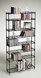 Electronics : Atlantic 8-Shelf Steel Multimedia Storage Rack (Black)