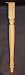 27" Country French Wood Furniture Leg [CAPITOL CITY LUMBER]