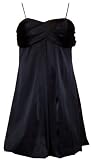 31y0FBYcp2L. SL160  Satin Prom Bubble Mini Holiday Gown Party Formal Cocktail Dress Bridesmaid, Small, Black Reviews