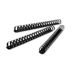 CombBind Standard Spines, 2 Diameter, 425 Sheet Capacity, Black, 50/Box