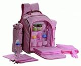 Picnic Gift Mini Me Deluxe Insulated Baby Back Pack w Blanket-Olive