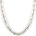 White Freshwater Cultured 6-6.5 mm Button Pearl "Endless" Necklace, 72"
