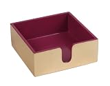 Entertaining with Caspari Lacquer Cocktail Napkin Holder, Fuschia and Gold