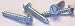 14 X 1 Self-Tapping Screws Slotted / Hex Washer Head / Type A / Steel / Zinc / 2,500 Pc. Carton