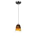 Access Lighting Heather Manhattan Brushed Steel Bell Pendant