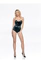 Sexy Playboy Bunny Strapless Body Suit Teddy With Boning Lingerie Leg Avenue