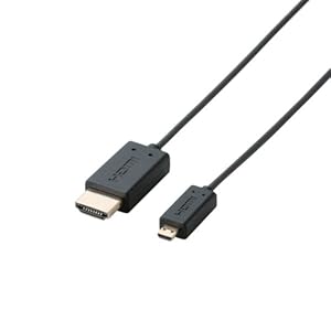 ELECOM スマートフォン用microHDMIケーブル スリム MPA-HD14USSシリーズ