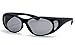LensCovers Sunglasses - Wear Over Prescription Glasses. Size Small with Polarization.
