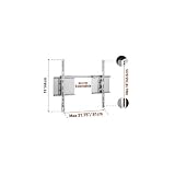 Barkan Fixed Expandable Elegant LCD/Plasma Wall Mount - 40 to 50, Silver