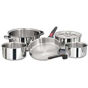Magma Stainless Steel Cookware - Nestable 9 Piece Set by
