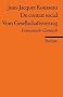 Du contrat social / Vom Gesellschaftsvertrag: Franz�sisch/Deutsch