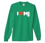 I Love MJ on Long Sleeve Adult & Youth Cotton T-Shirt (in 24 colors)
