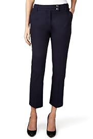 Per Una Cotton Rich Double Waistband Cropped Trousers