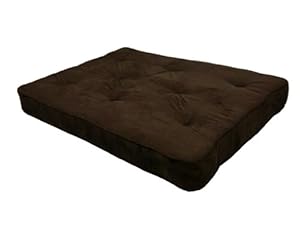 DHP 8-Inch Independently-Encased Coil Premium Futon Mattress, Full Size, Chocolate Brown