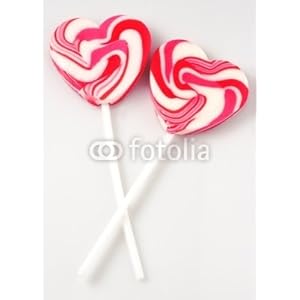 Wallmonkeys Peel and Stick Wall Decals - Heart-shaped Lollipops - Removable Graphic Wallmonkeys Peel and Stick Wall Decals - Heart-shaped Lollipops - Removable Graphic