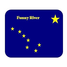 US State Flag - Funny River, Alaska (AK)  Mouse Pad