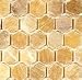Honey Onyx Hexagon 1" (SAMPLE) Polished