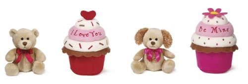 I Love You Plush Cupcake Bear