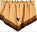Single Point Valance - Black Star 29 x 22