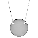 Sterling Silver Circle Pendant w/18 Chain