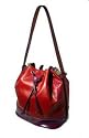 Red two tone duffel bag shoulder handbag by Red or Dead