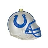 Indianapolis Colts Team Glass Helmet 3 Ornament