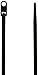 Morris 20336 UV Mounting Nylon Cable Tie with 50-Pound Tensile Strength, 8-Inch Length, Black, 100-Pack