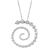 14K White Gold Diamond Journey Pendant - 2.00 Ct.