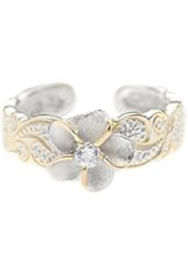 Hawaiian Sterling Silver Plumeria Toe Ring