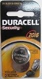 DURACELL CR2016 BATTERY 3V LITHIUM 2 PACK