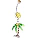Citrine Gem Palm Tree Dangle Belly Ring