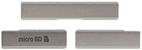 Qixun Dust Caps Sim Micro SD Card Slot USB Cover for Sony Xperia Z1 L39h C6903 C6906 C6943 (White)