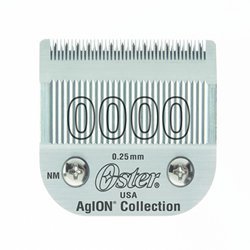 Oster Agion Hair Clipper Blade- Size 0000- For Classic 76, Star-Teq, Power-Teq And Power Line Clippers