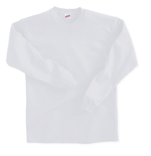 Soffe Big Boys' Long Sleeve T-Shirt,White,M (10/12)