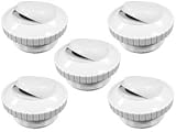 Pool and Spa Eyeball Jet 1.5" Threaded to Slotted" Open 5 in a Package White Adjustable