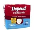 Depend Fitted Maximum Protection Briefs -- Size Large Case/64