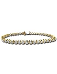 Yellow Gold Round Diamond Bracelet