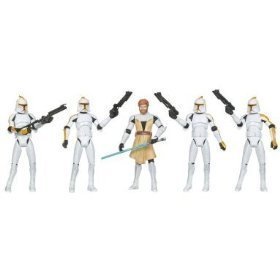 31y1mMlclnL Star Wars: The Clone Wars Battle Packs   Obi Wan Kenobi/212th Attack Battalion Clone Troopers