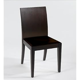Euro Style 0-3460 Debra Dining Wenge Brown Leather 2 Pack by Euro Style