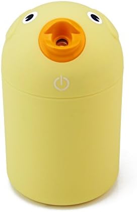 Baby Room Humidifier No Noise USB operated with any USB charger rooms, portable and convenient to use, Instant Start One Touch operation (Yellow)