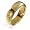 Lord of the Rings Style Highly Polished Gold P Tungsten Ring in 7mm Sizes Available 4-15.5 (4)