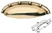 Hafele Traditional Zinc Cup Pull (166.17.100) 64mm, Polished Bronze