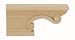 Jeffrey Alexander Pedestal Left Foot (PFL2-CH) 1-1/2 X 8-1/4 X 4, Cherry