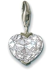 Thomas Sabo Heart White Charm, Sterling Silver